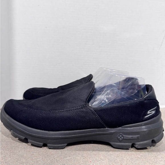 Skechers Go Walk 3 Goga Mat Men’s Black Loafers 12 - Picture 7 of 10